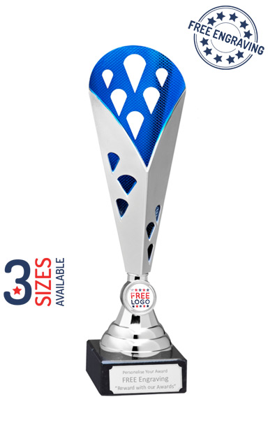 The Silver & Blue Tower Presentation Cup - ET355.64