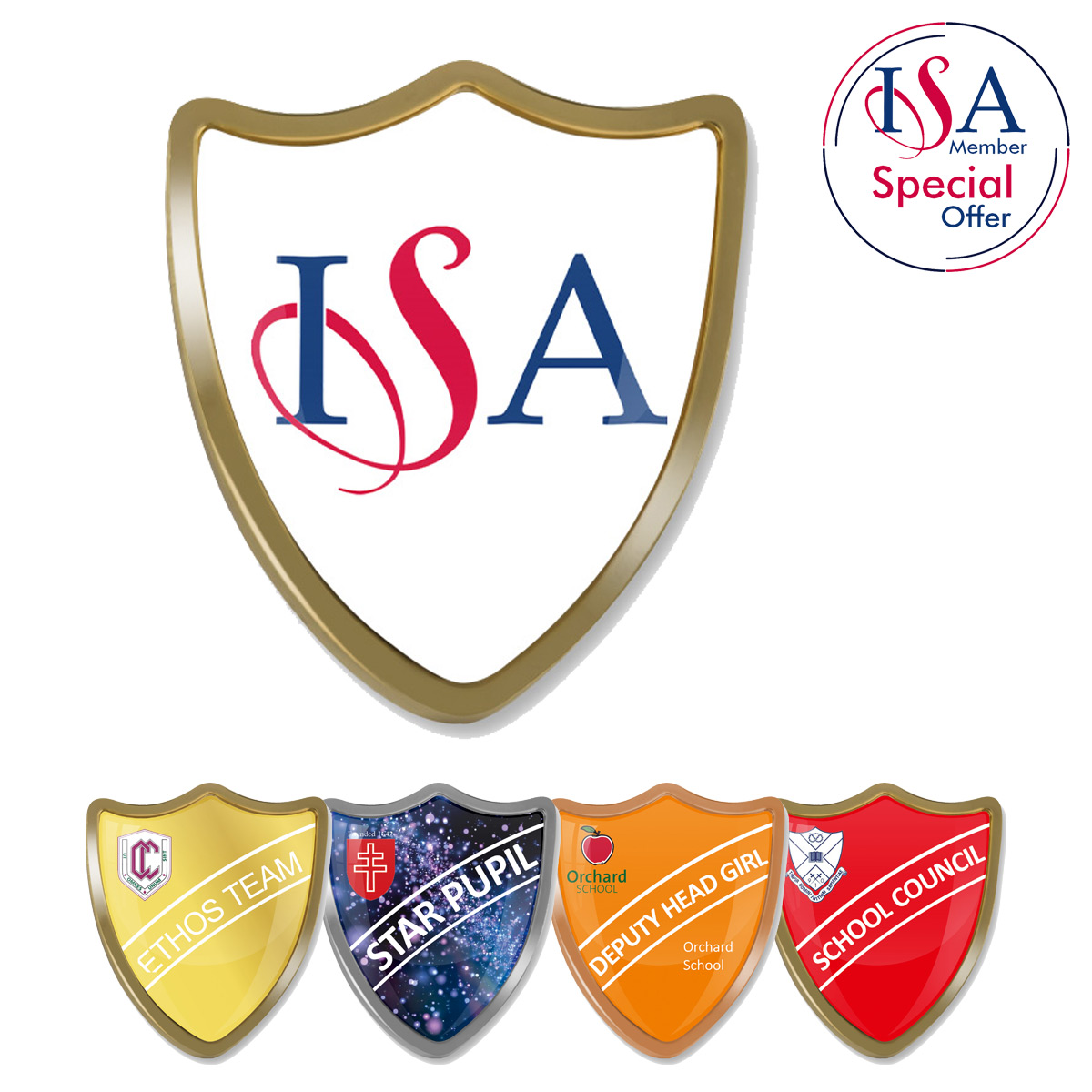 ISA Member SHIELD BADGE - (35mm)