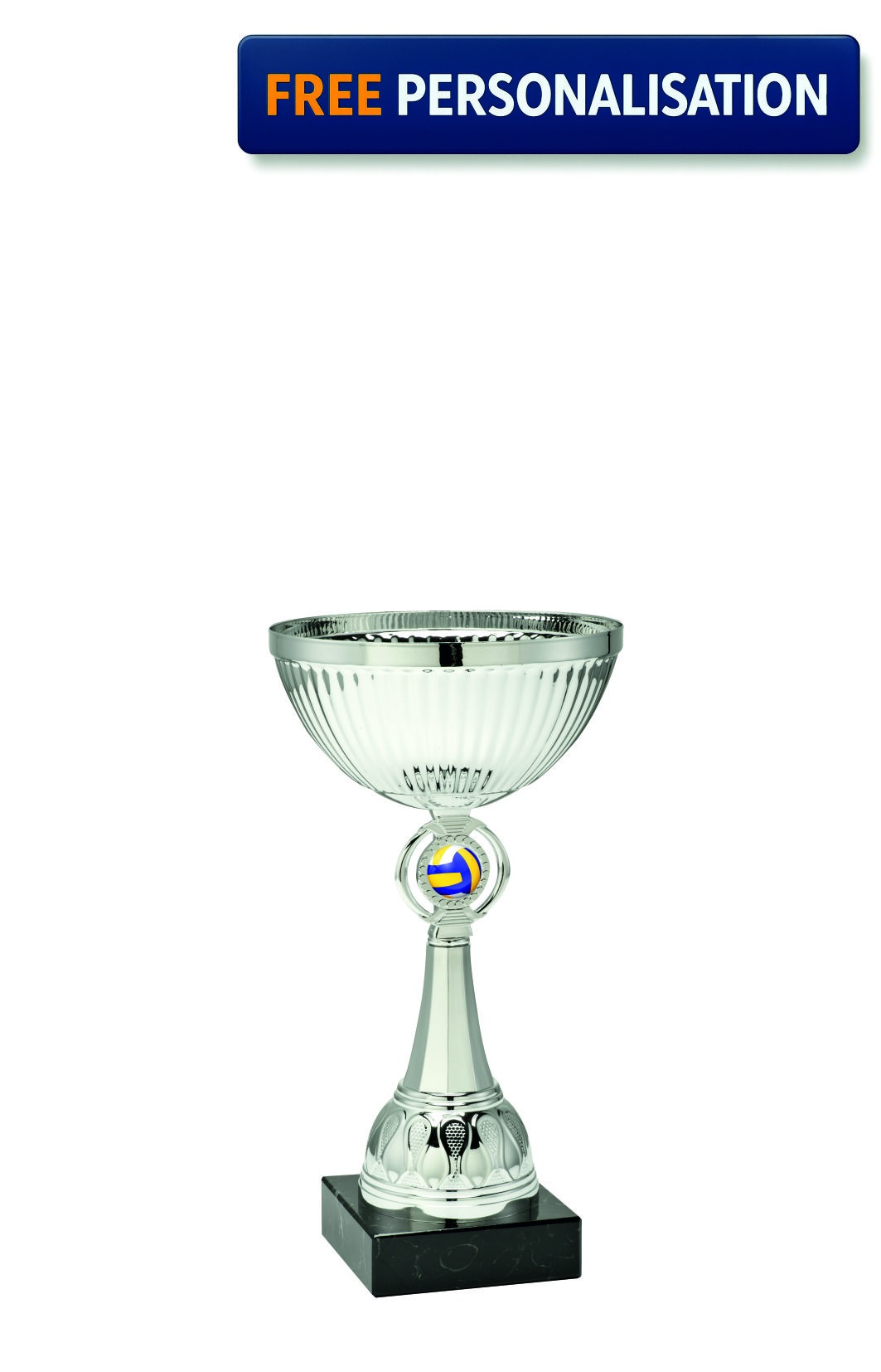 16.5cm SILVER CUP VOLLEYBALL AWARD - ET.351.62.A