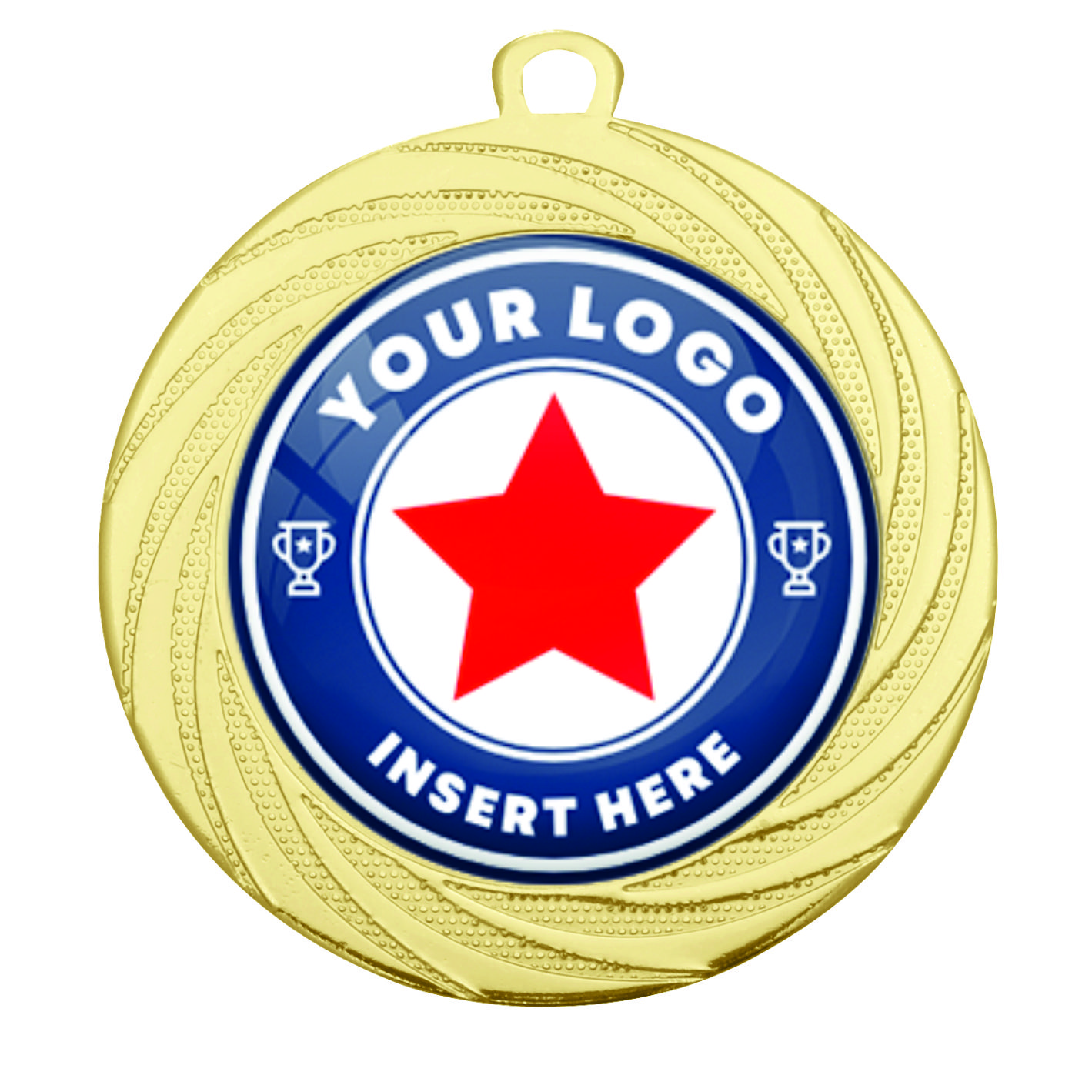 PERSONALISED DI7001.01 Gold 70mm Medal