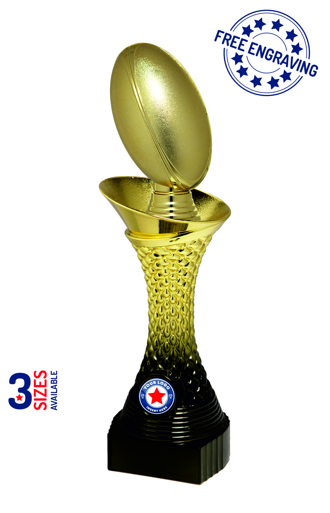 Heavyweight Gradient Gold Rugby Award - P510.01 + X10_.15