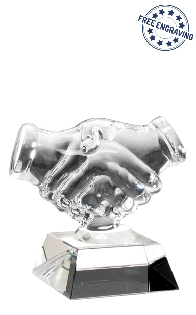 Glass Handshake Award - JB500