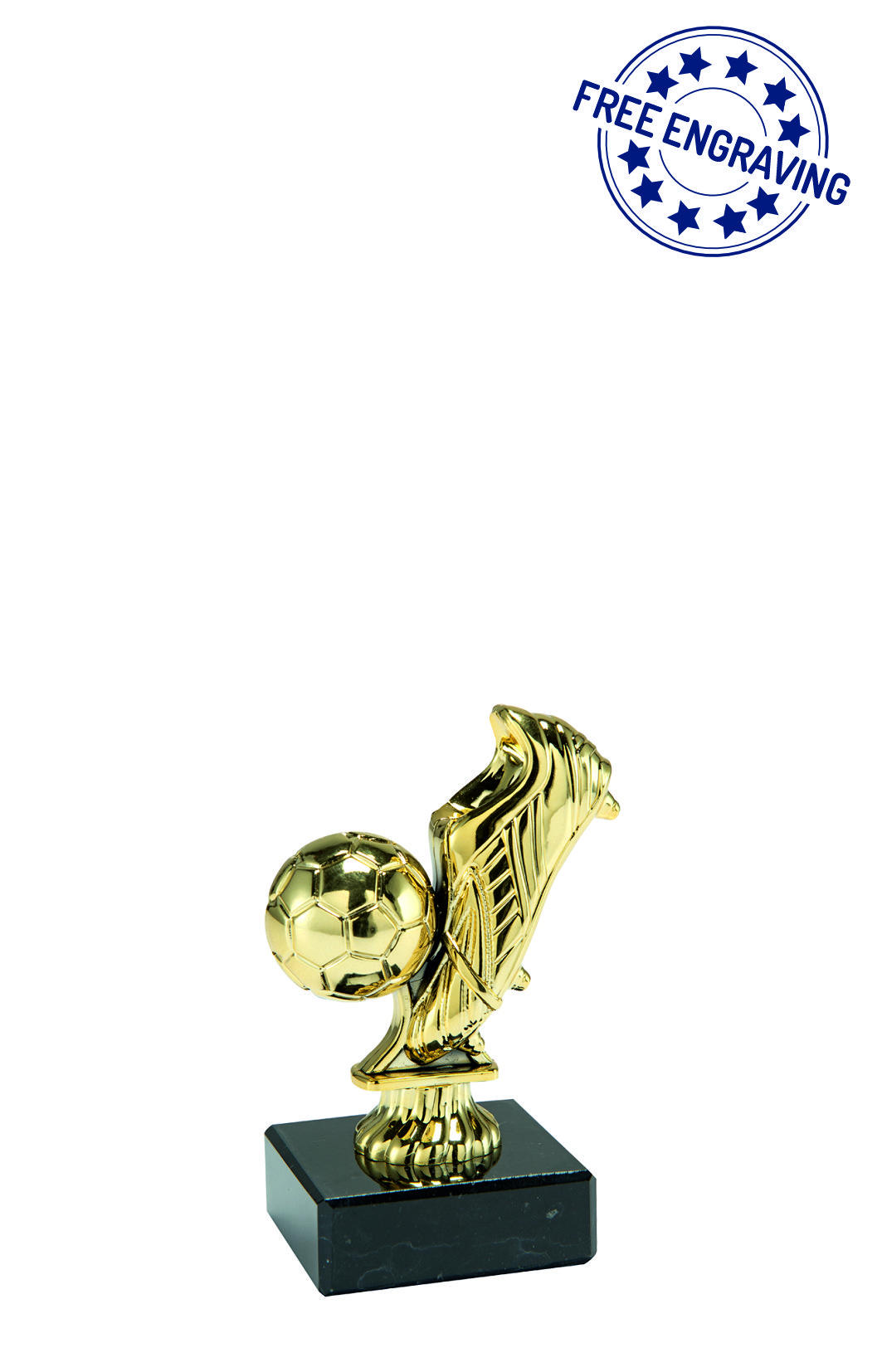 Golden Boot & Ball on Marble Base ST.001.01.A