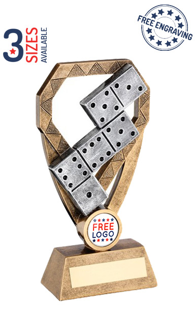 Stack of Dominoes Award - Gold Resin Award RF939