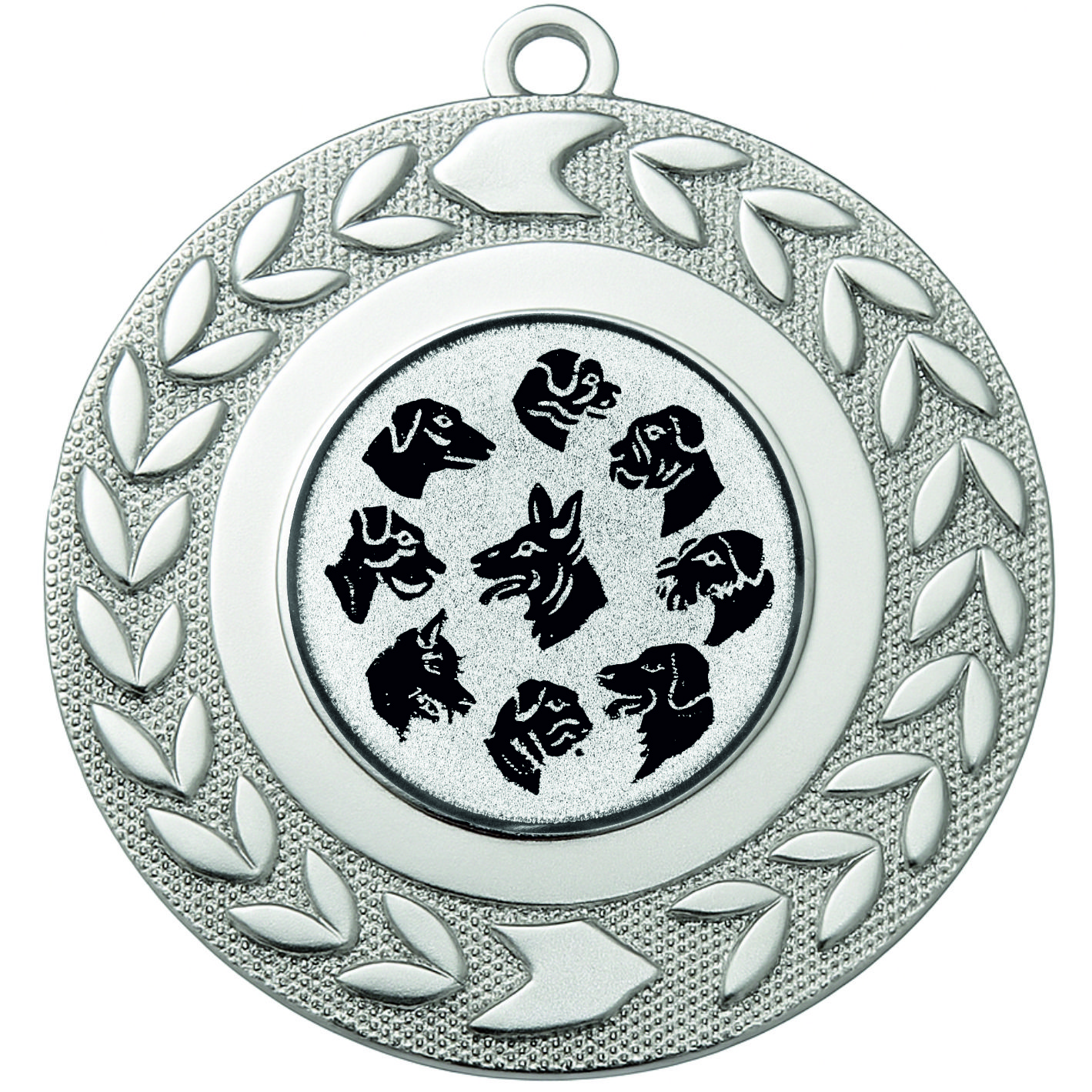 Silver Wreath Multi Dog Medal - FREE Ribbon - BIE.M9460.02