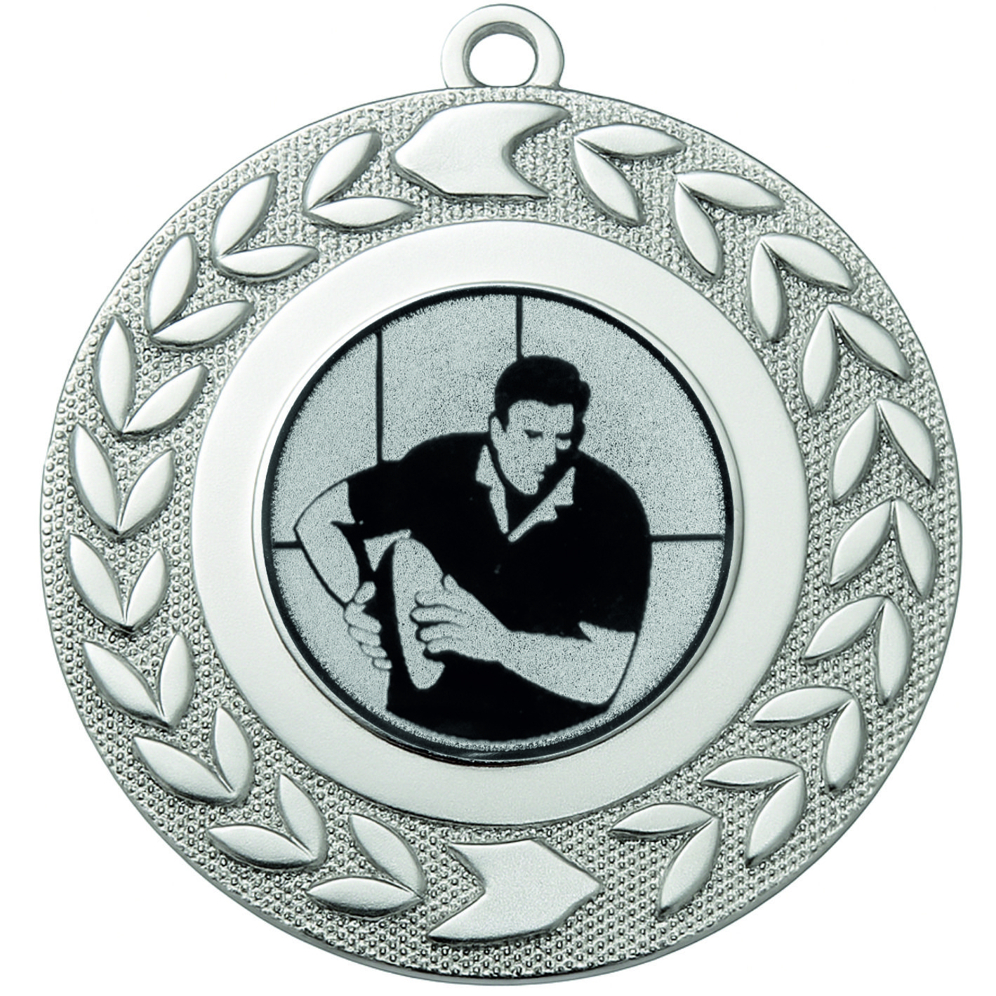 Silver Wreath Male Rugby Medal - FREE Ribbon - BIE.M9460.02
