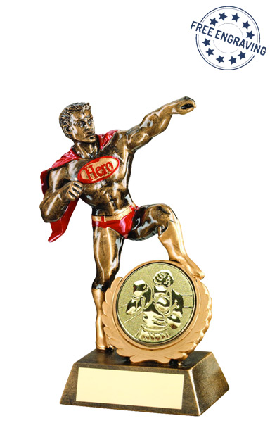 Hero Resin Trophy with Boxing Insert - JR10-RF541