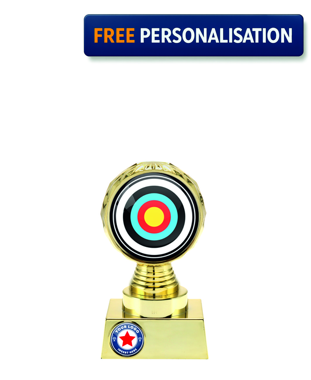 13.5cm GOLD SHINE ARCHERY AWARD - P514.01 + N31.01