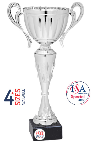 ISA Personalised Silver Presentation Cup with Handle - MT.108.62