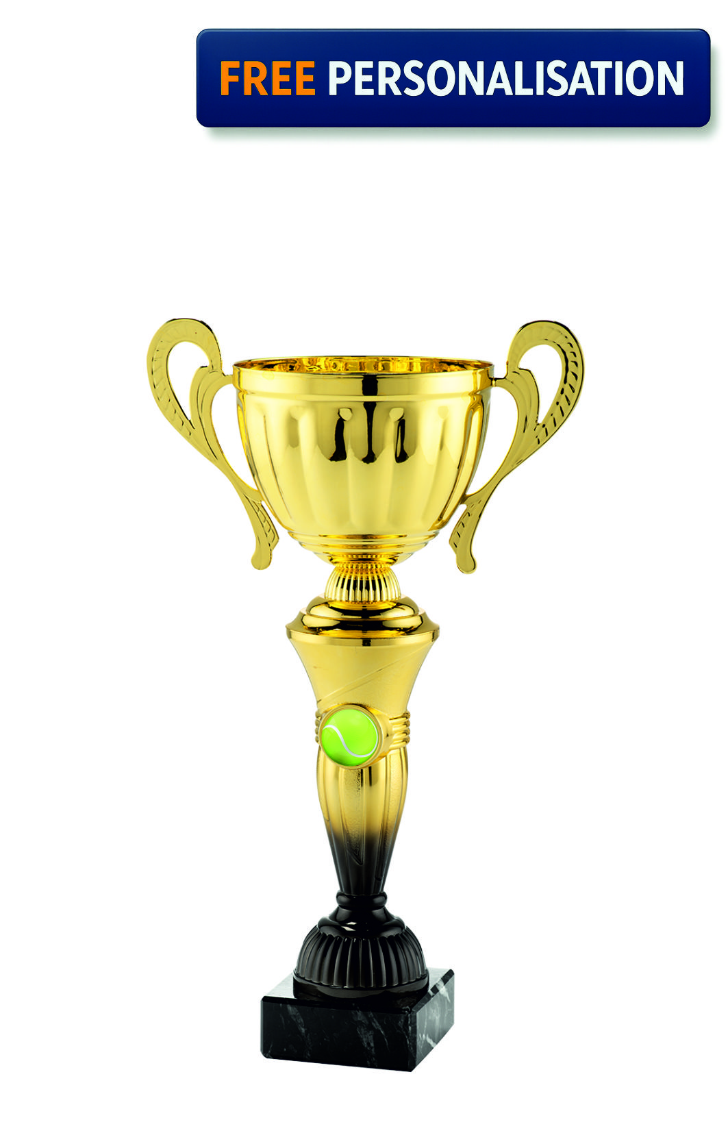 28cm GOLD & BLACK CUP TENNIS AWARD - MT.151.15.A
