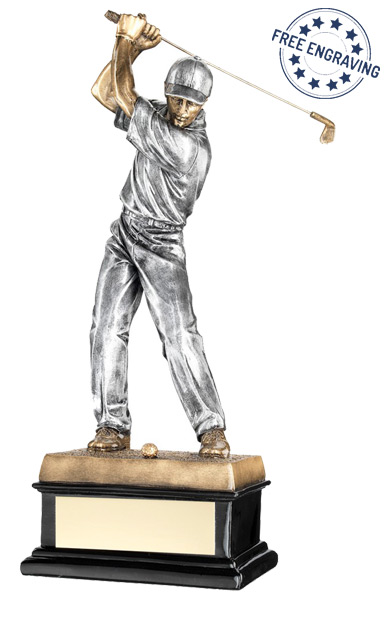 Resin Swing Male Golfer Award (35.6cm) - RF517
