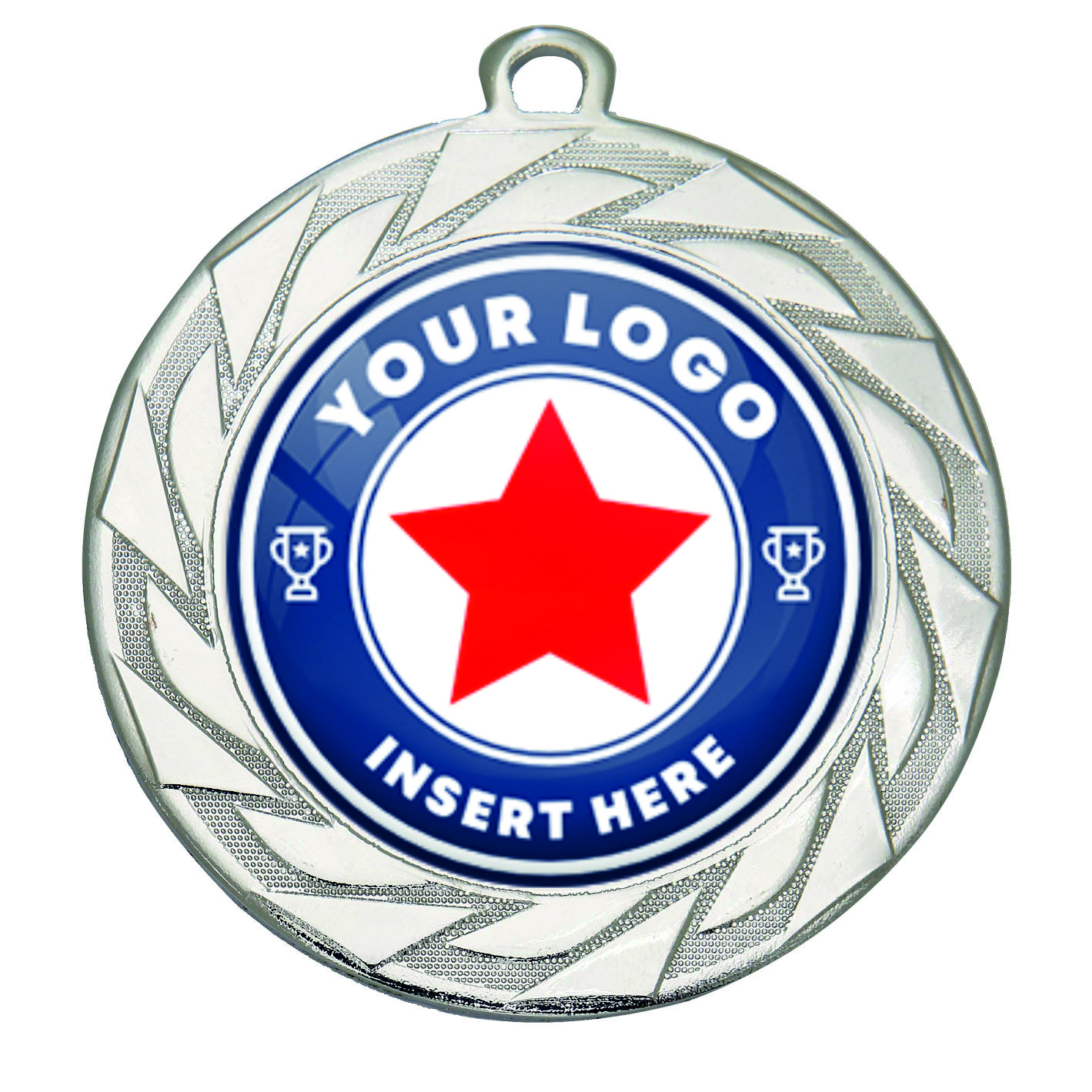 Silver Shard 70mm Medal DI7008.02