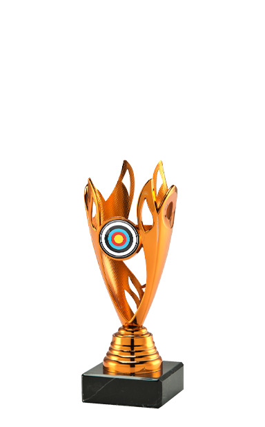 GOLD FLAME SHINE HOLDER BADMINTON AWARD - BS.CP810.A.26 +M410