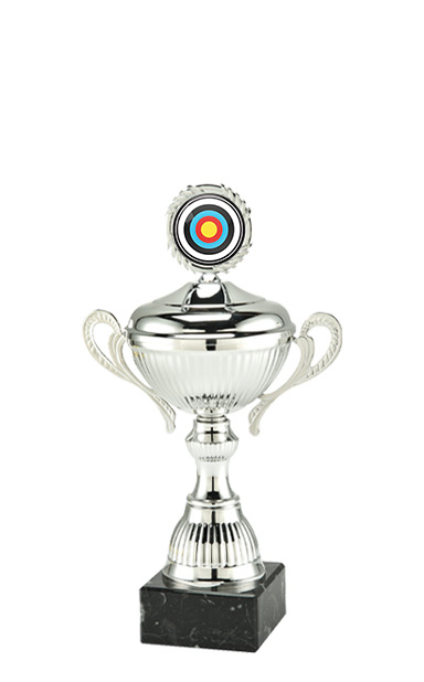 26.5cm SILVER VICTORY CUP CRICKET AWARD - MT.141.02.B