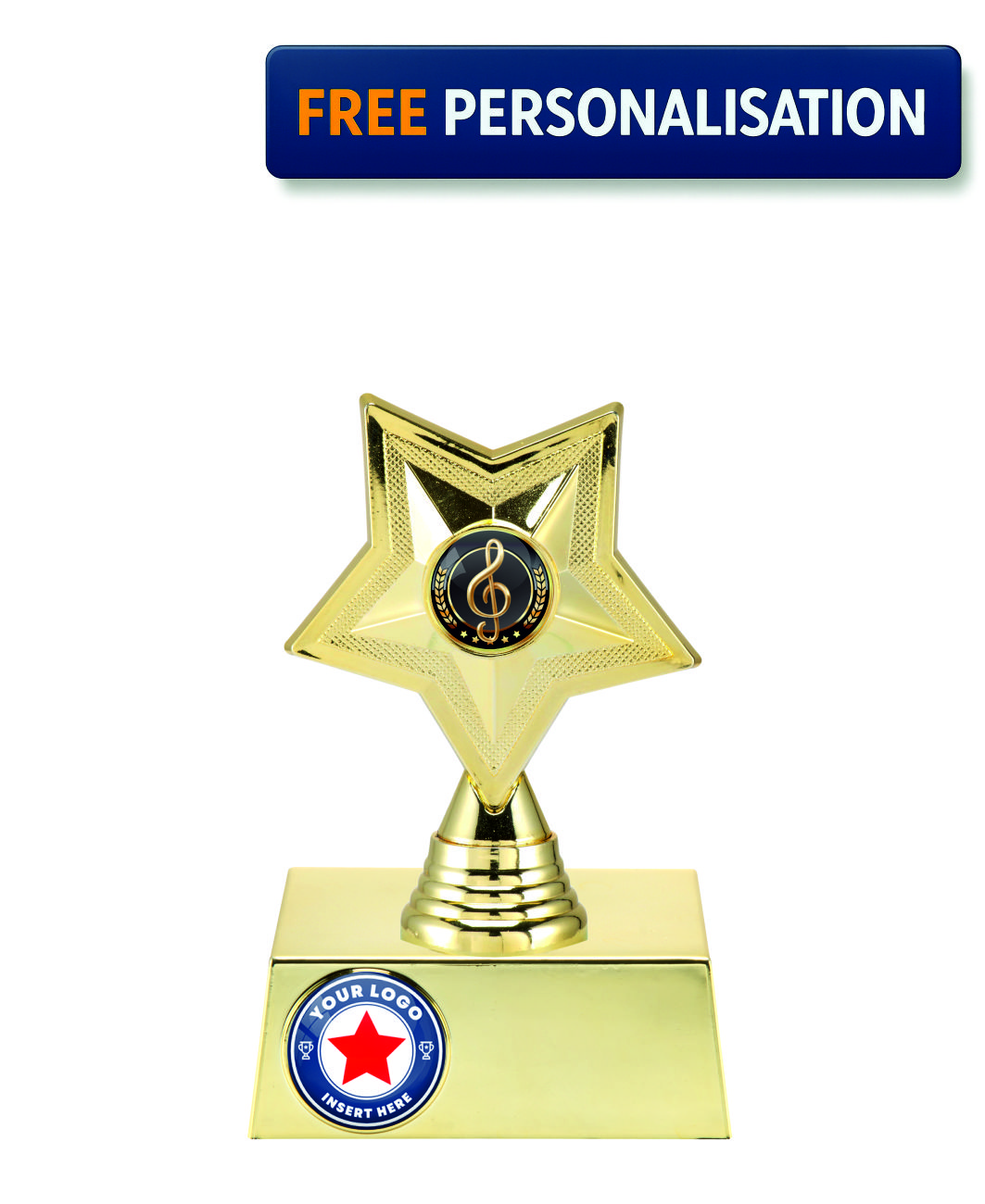 16cm GOLD STAR MUSIC AWARD - P531.01 + N32.01
