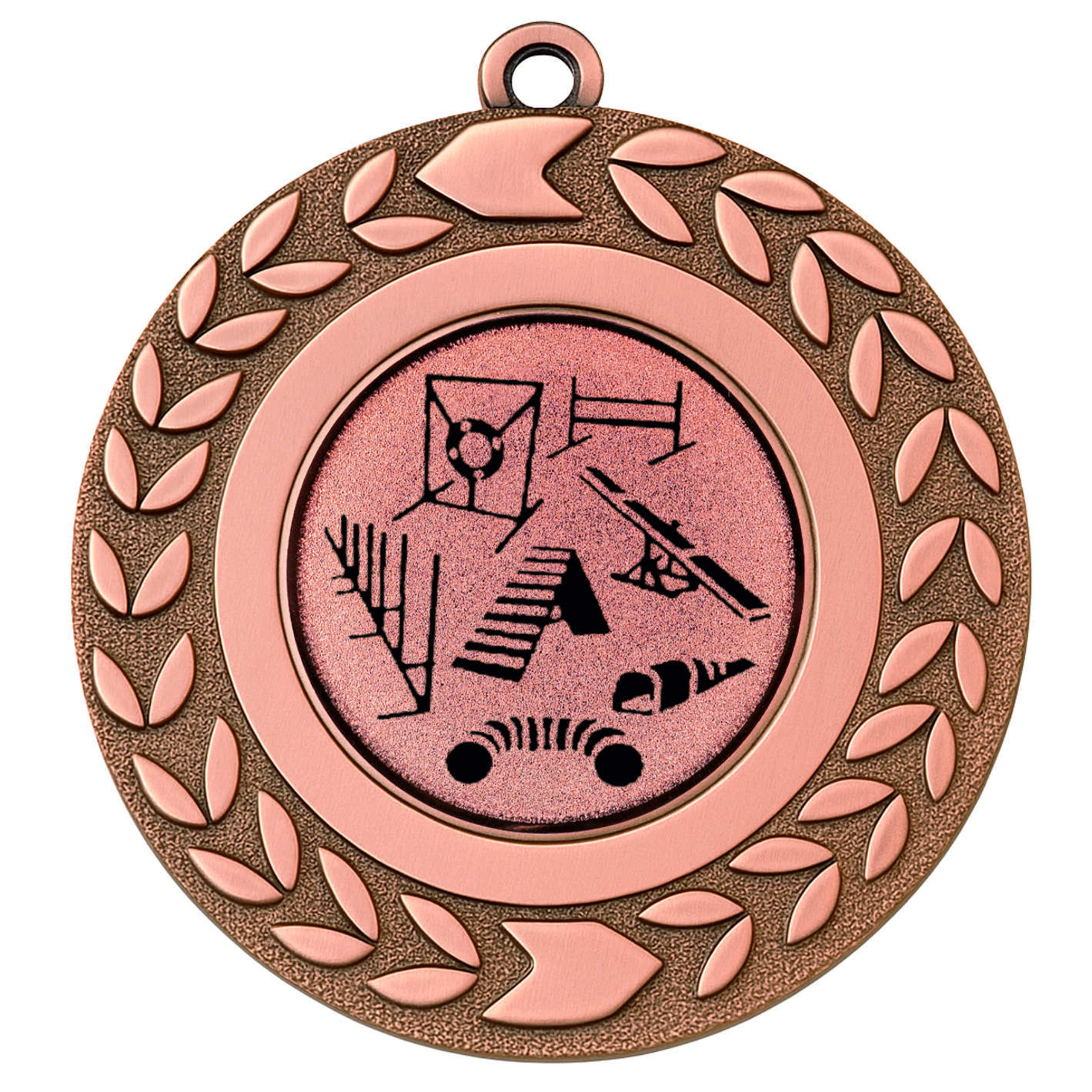 Bronze Wreath Dog Agility Medal - FREE Ribbon - BIE.M9460.03