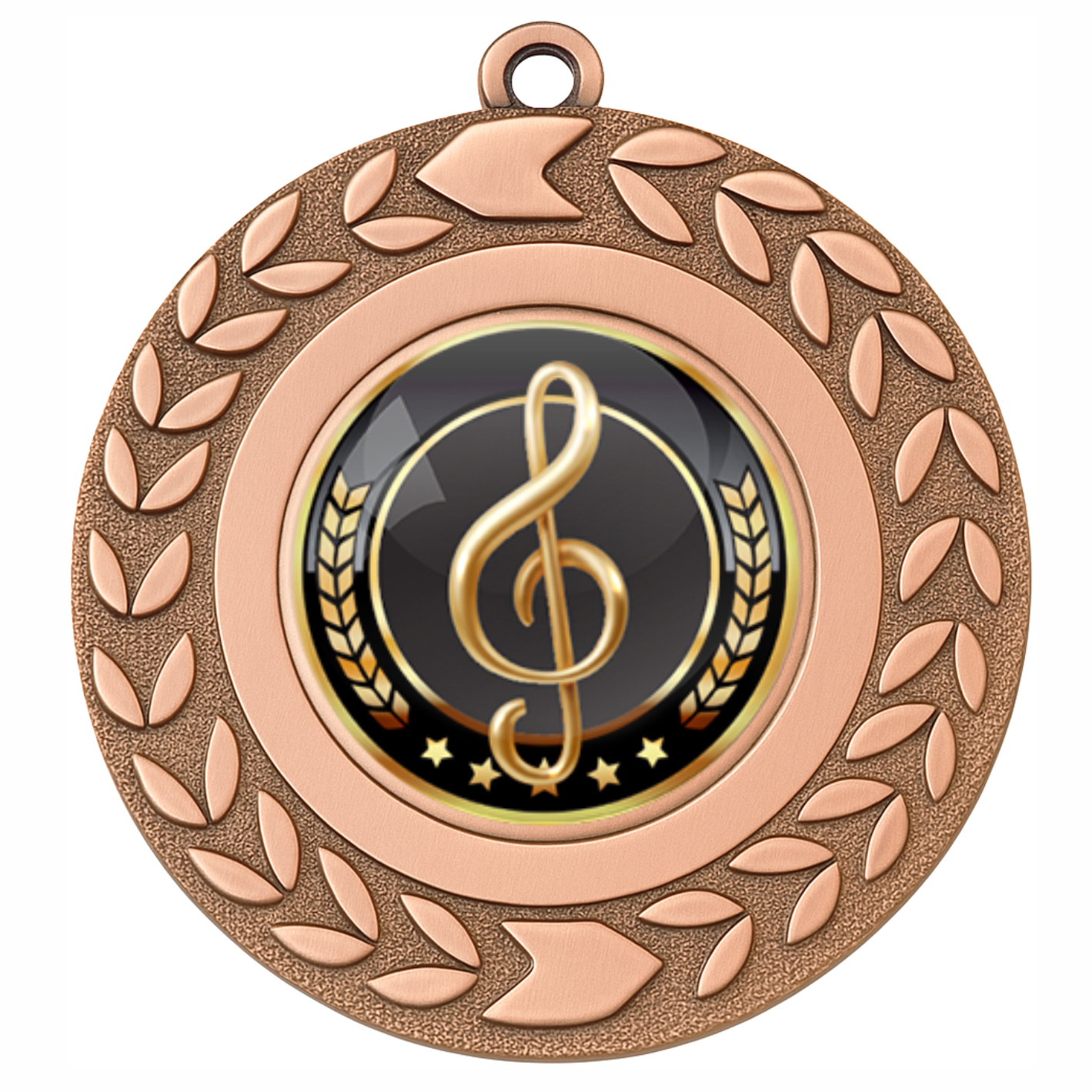 Bronze Wreath Colour Music Medal-FREE Ribbon-BIE.M9460.03