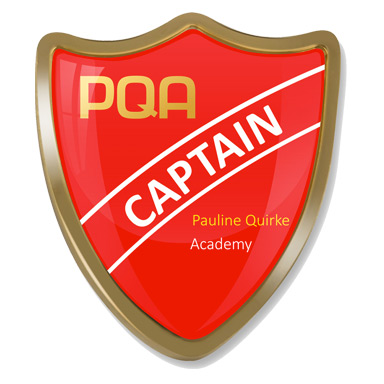 PQA RED CAPTAIN SHIELD BADGE