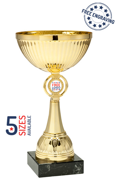 ISA Personalised Gold Presentation Cup with Metal Bowl- ET350.61