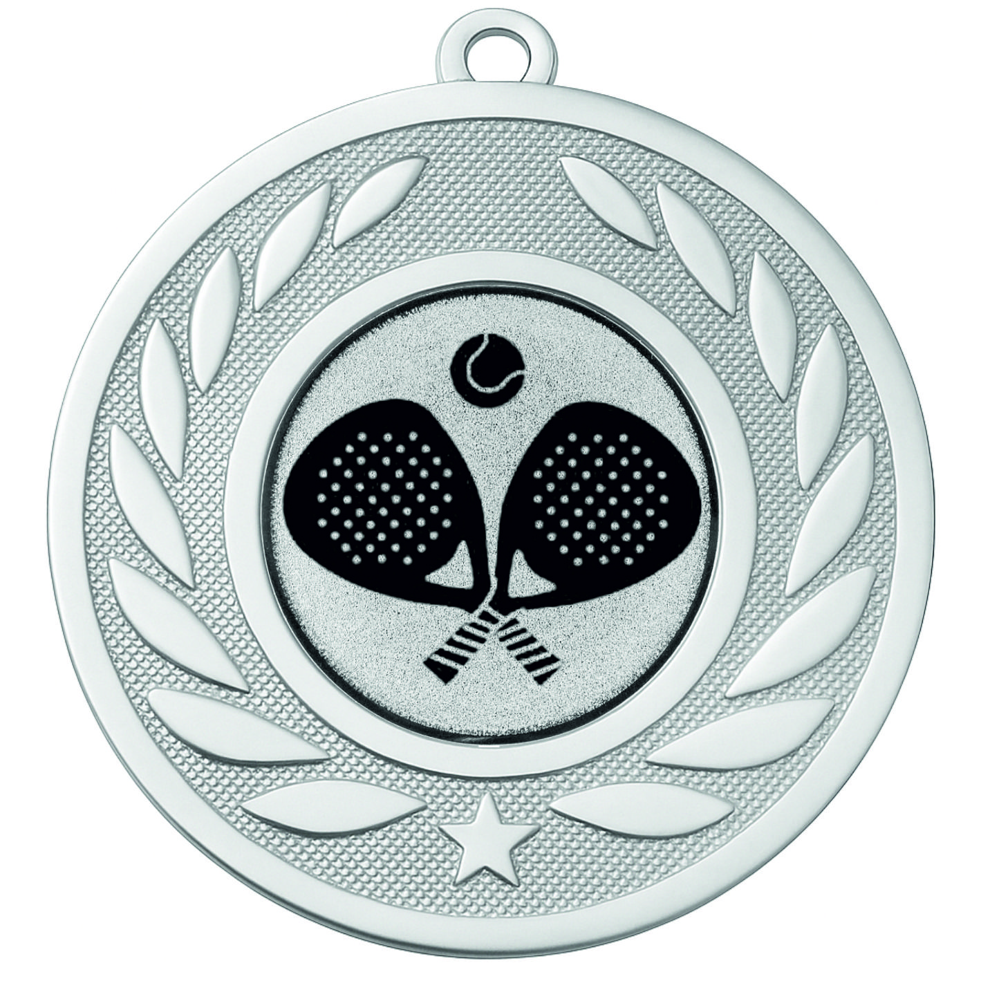 Silver Laurel Padel Medal - FREE Ribbon - BIE.M9459.02