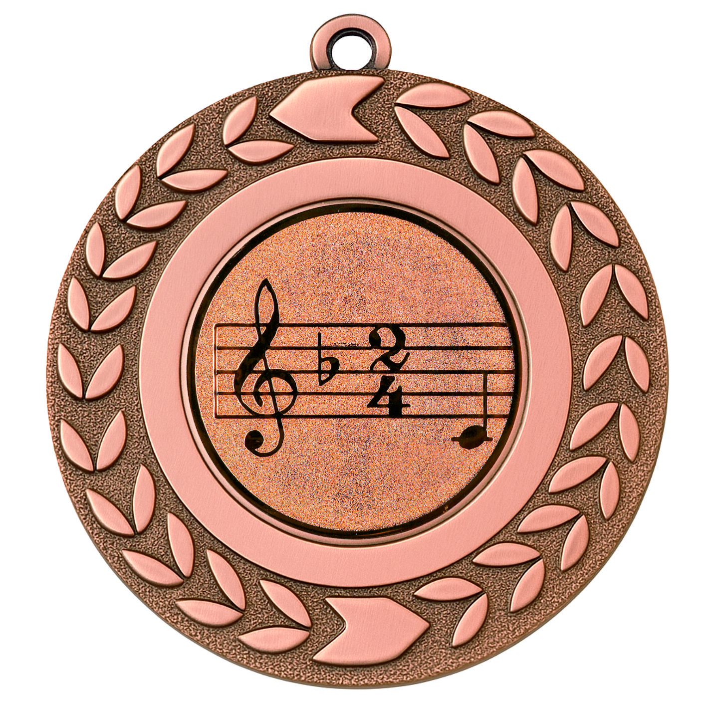 Bronze Wreath Music Medal - FREE Ribbon - BIE.M9460.03