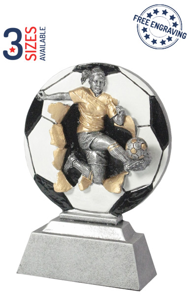 BEST VALUE - 3D Xplode Female Football Award - RE070