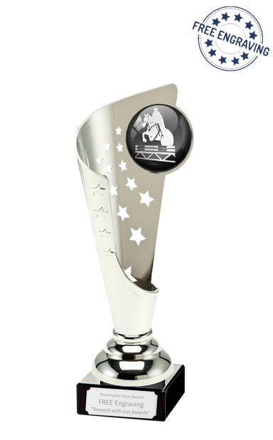Show Jumping Silver Star & Swirl Award - 04.047.02B