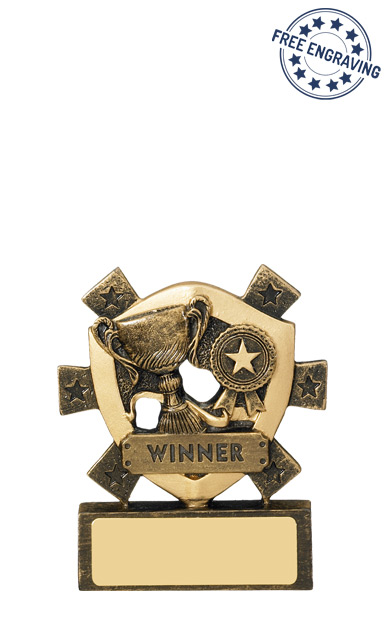 Mini Shield Winner Resin Trophy - RM645