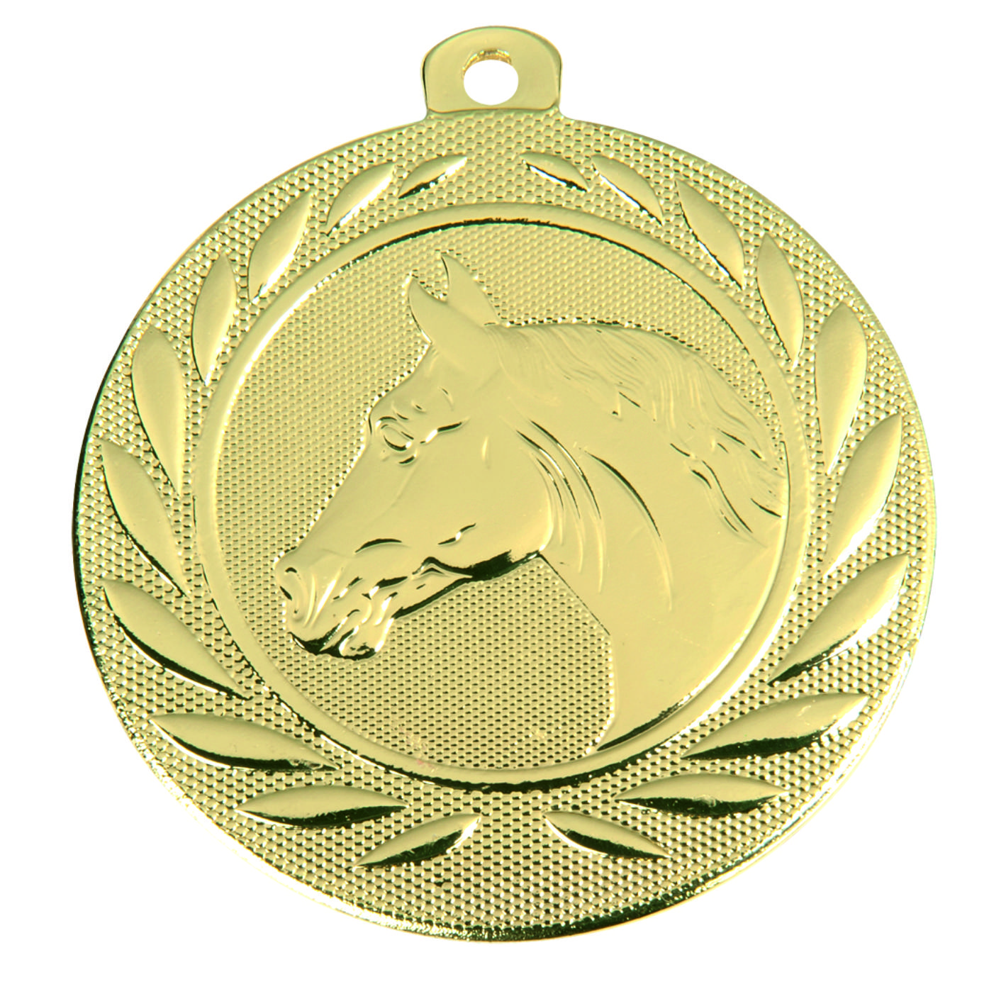  Gold Horses Head 50mm Medal DI5000.U.01