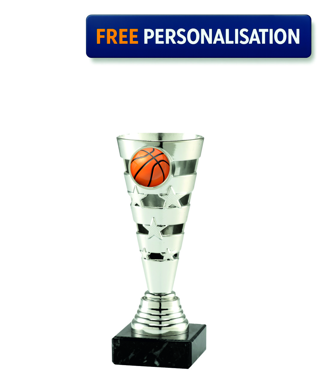 SILVER STAR & SHINE BASKETBALL  AWARD - SET.346.02.A