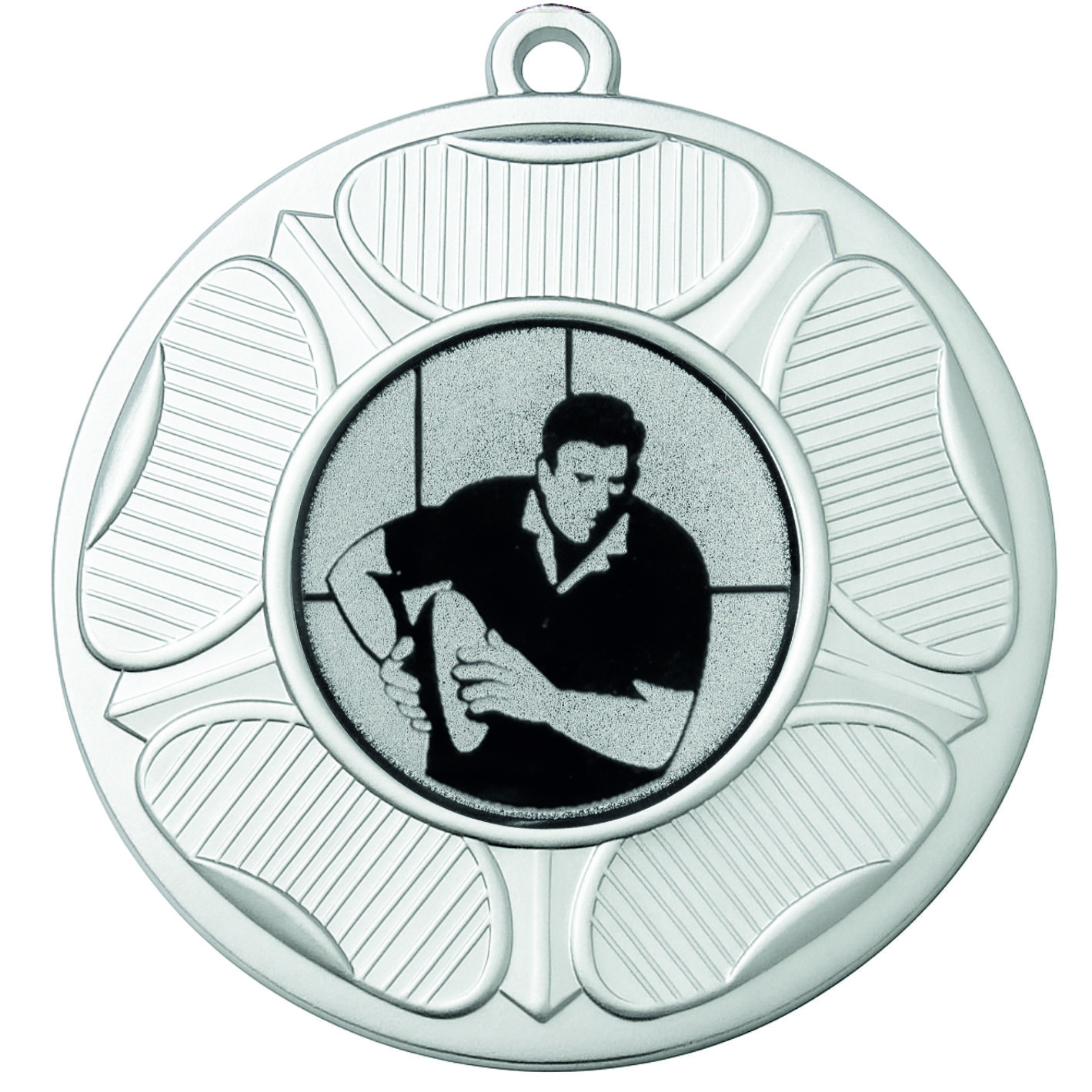 Silver Tudor Rose Male Rugby Medal-FREE Ribbon-BIE.M9458.02