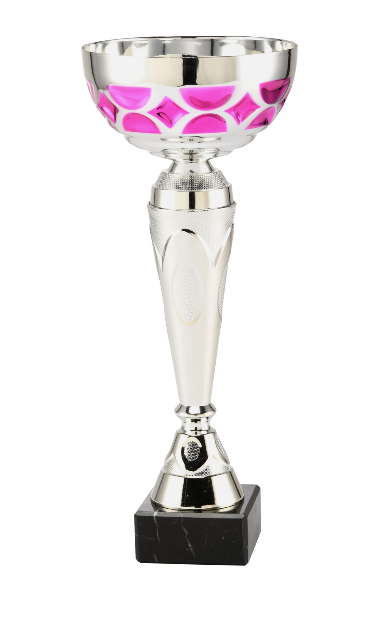 Silver & Pink Patterned Presentation Cup - ET.437.152.F