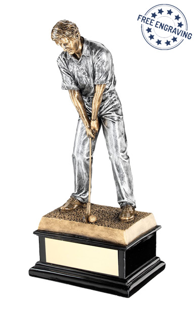 Resin Putt Male Golfer Award (31.8cm) - RF519