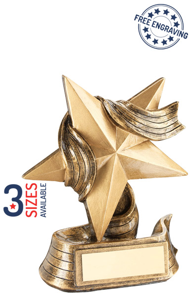 Participation Star & Ribbon Resin Award- RF12