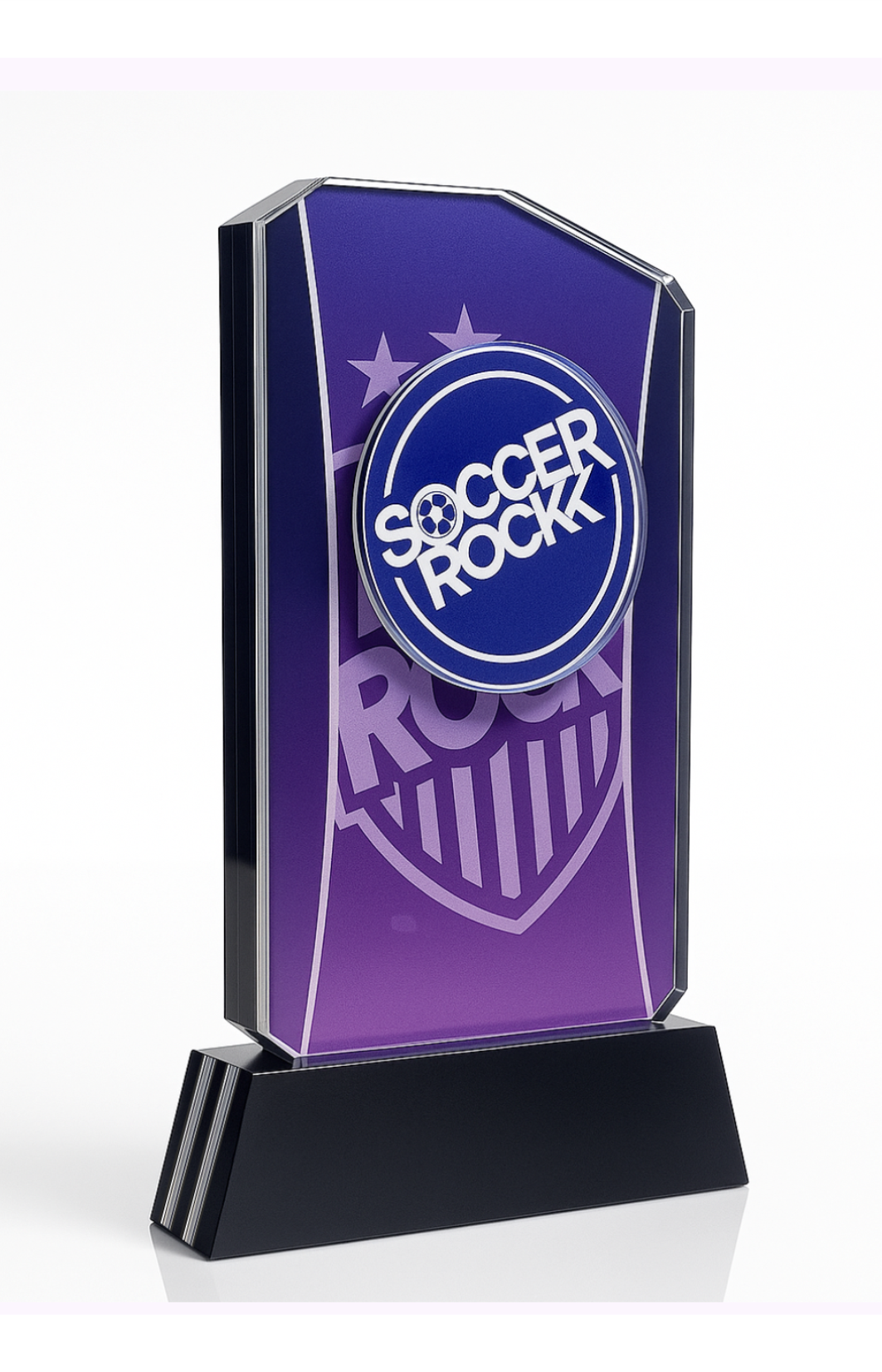 21.5cm Full Colour Acrylic Rectangle Freestanding - 0AC114