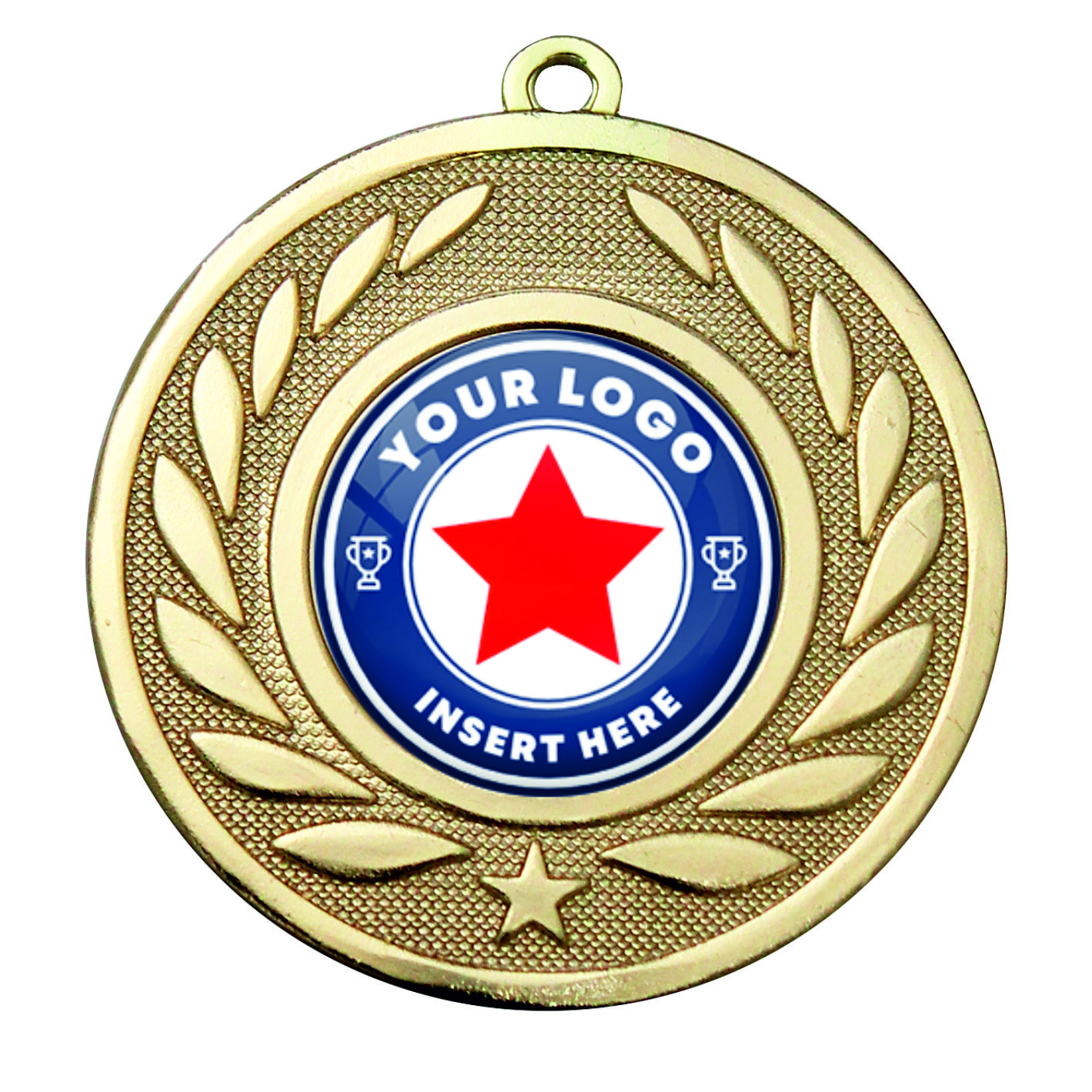 PERSONALISED M9459 GOLD 50mm Medal