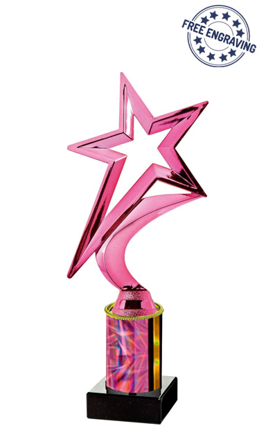 PQA Pink Shooting Star Award (21.5cm) - T.2243-2
