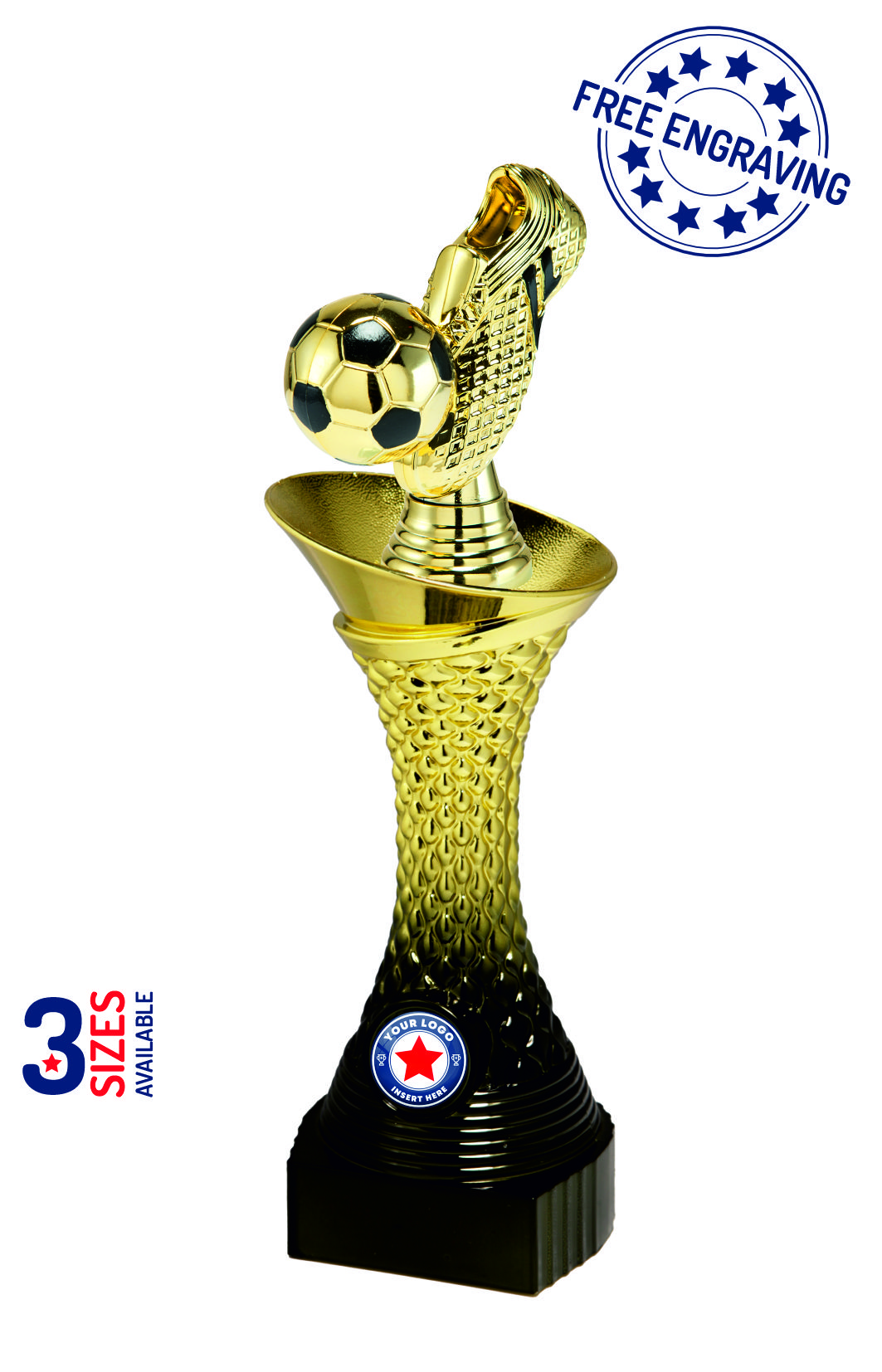 Heavyweight Gradient Gold Boot & Ball Award - P520.15 + X10_.15