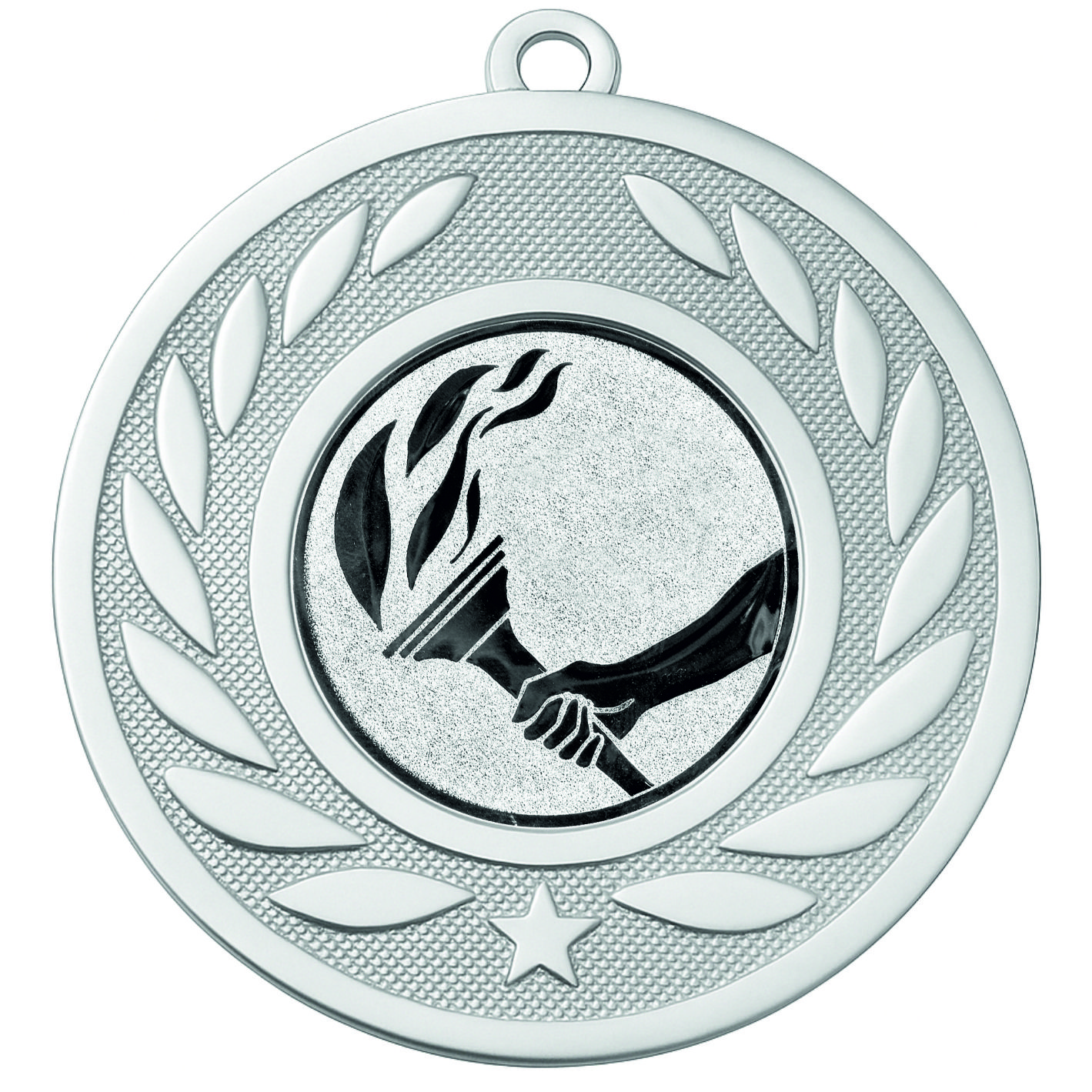 Silver Laurel Torch Medal-FREE Ribbon-BIE.M9459.02