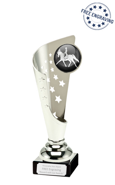 Dressage Silver Star & Swirl Award - 04.047.02B