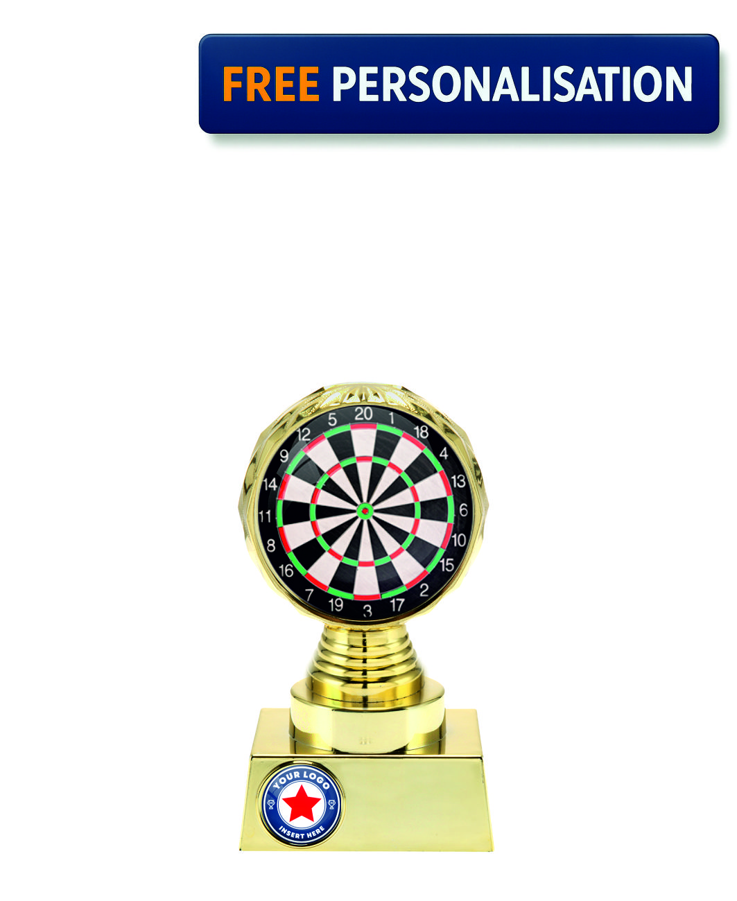 13.5cm GOLD SHINE DARTS AWARD - P514.01 + N31.01