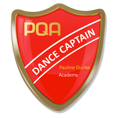 PQA RED DANCE CAPTAIN SHIELD BADGE