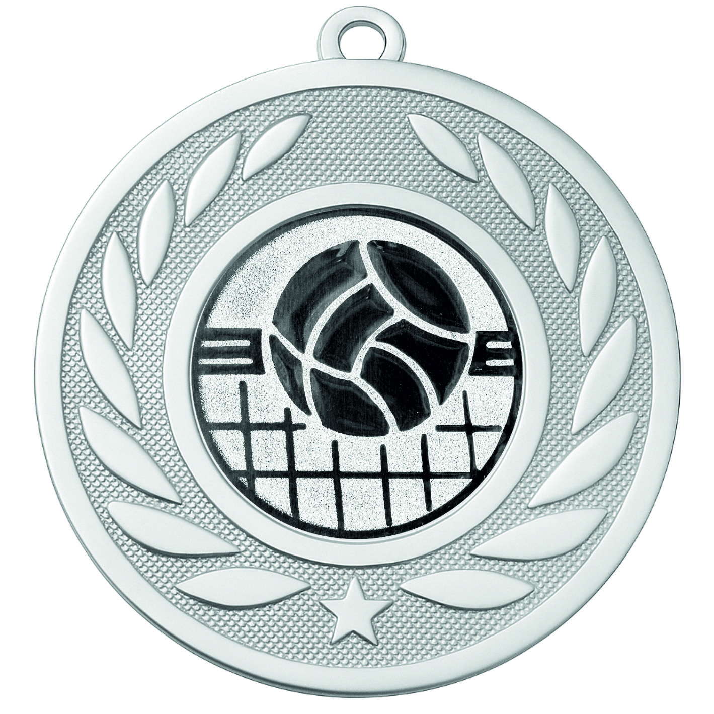 Silver Laurel Volleyball Medal-FREE Ribbon-BIE.M9459.02
