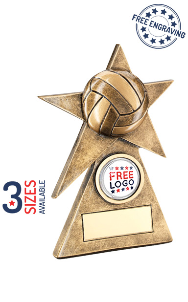 Gaelic Football Star on Pyramid Base Resin Trophy- RF232