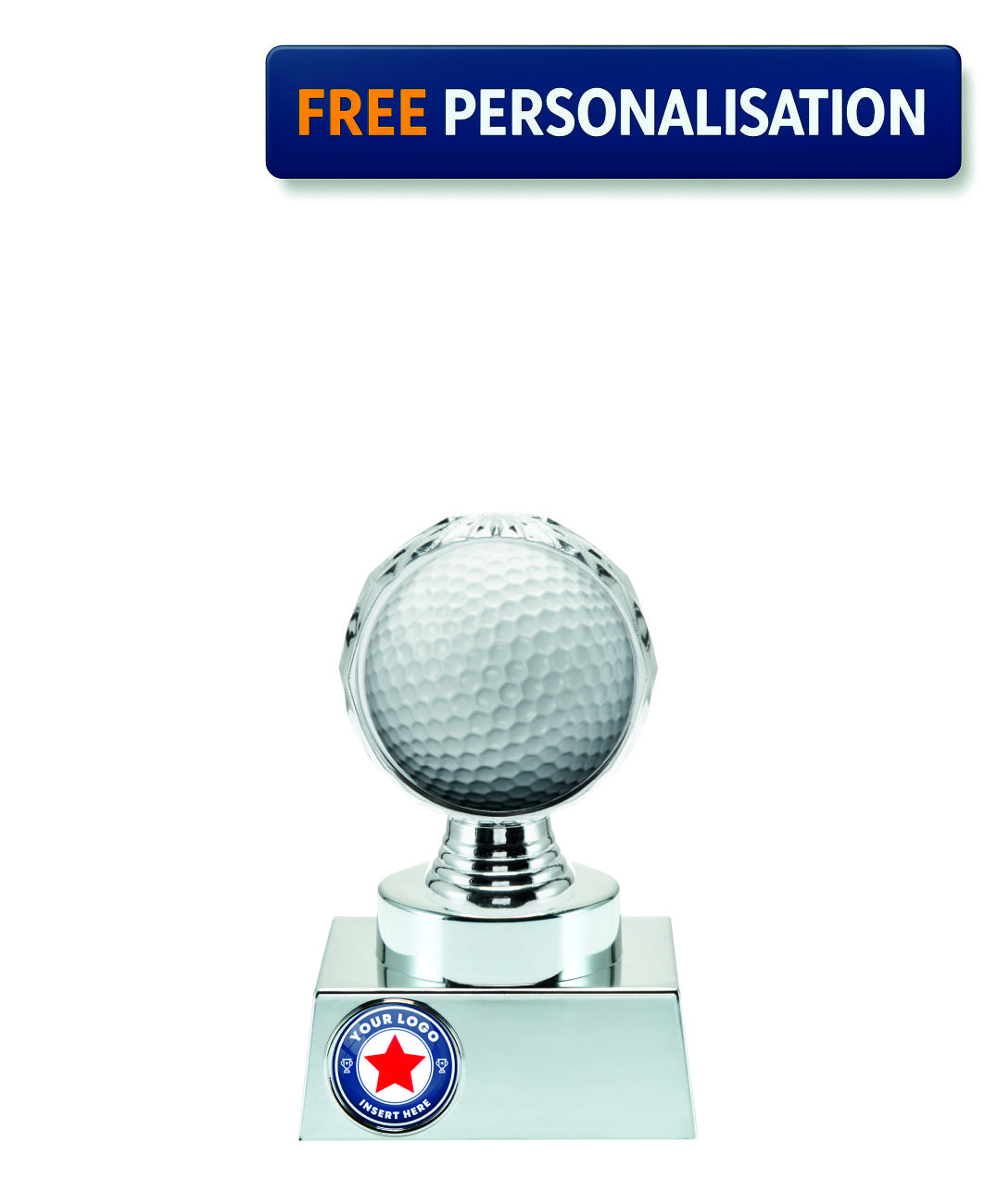 13.5cm SILVER SHINE GOLF AWARD P514.02 + N31.02