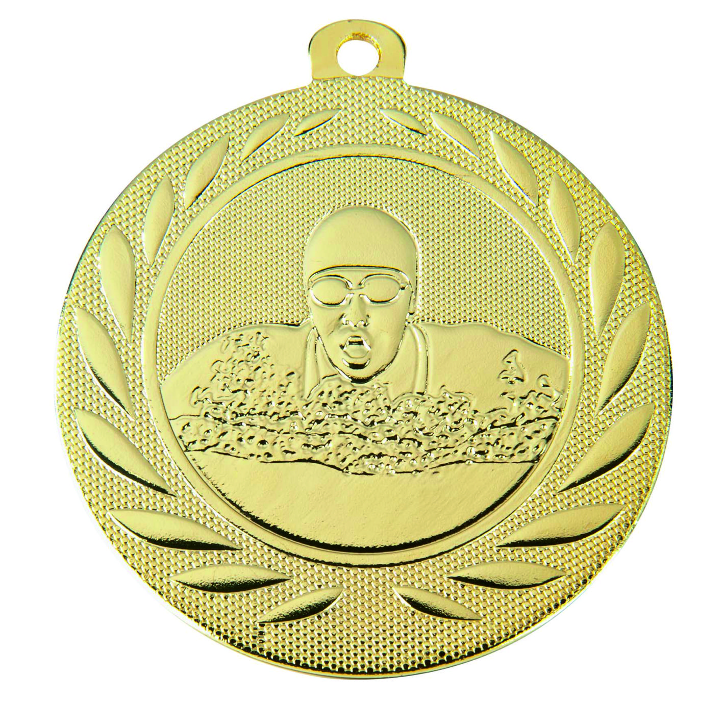 Gold Swimming 50mm Medal DI5000.H.01