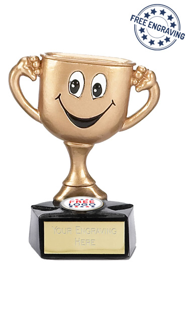 Large Smiley Cup Man Award - A992