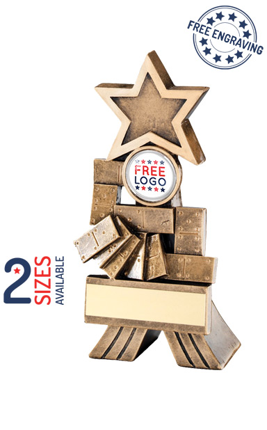 DOMINO STAR TOWER RESIN TROPHY - RF532