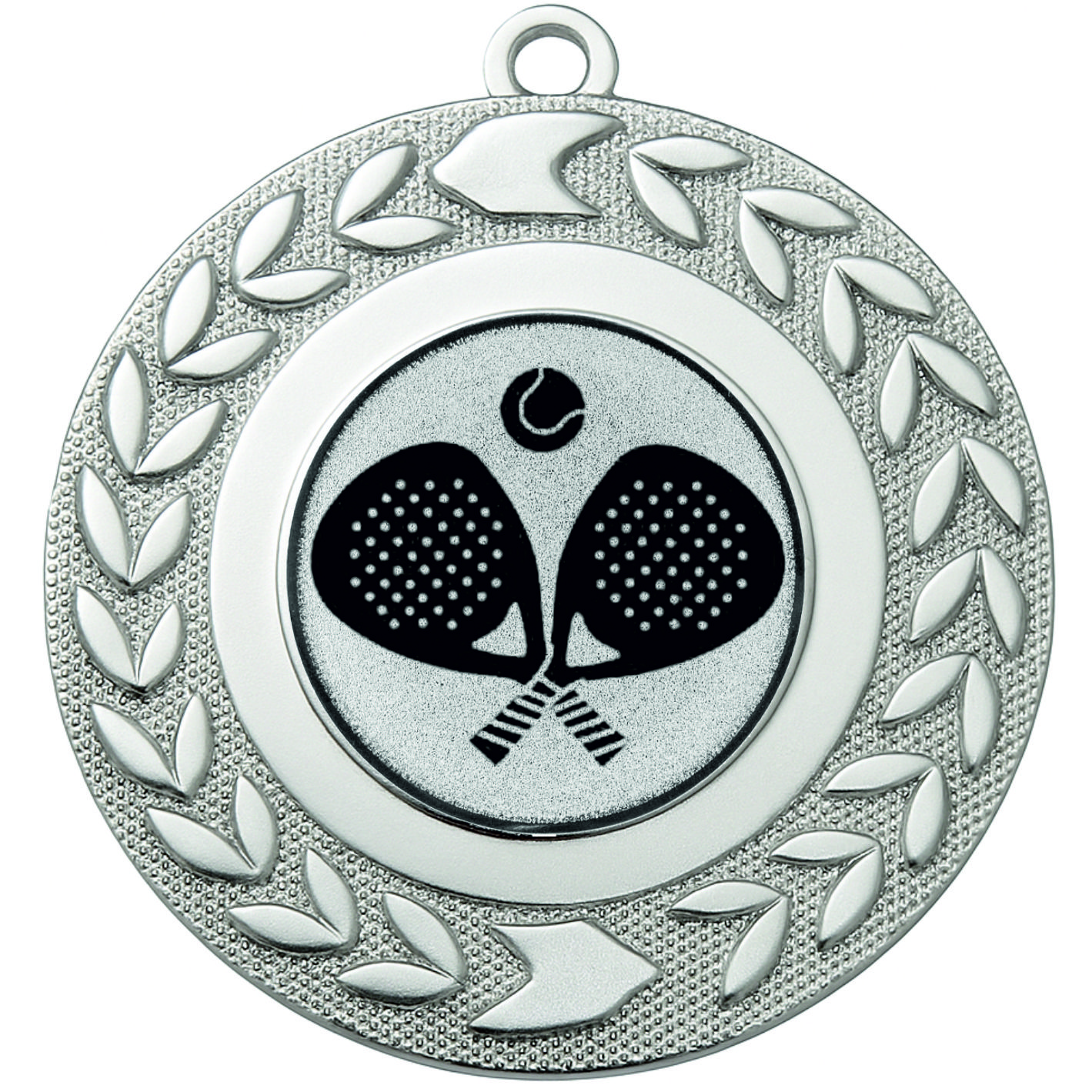 Silver Wreath Padel Medal - FREE Ribbon - BIE.M9460.02