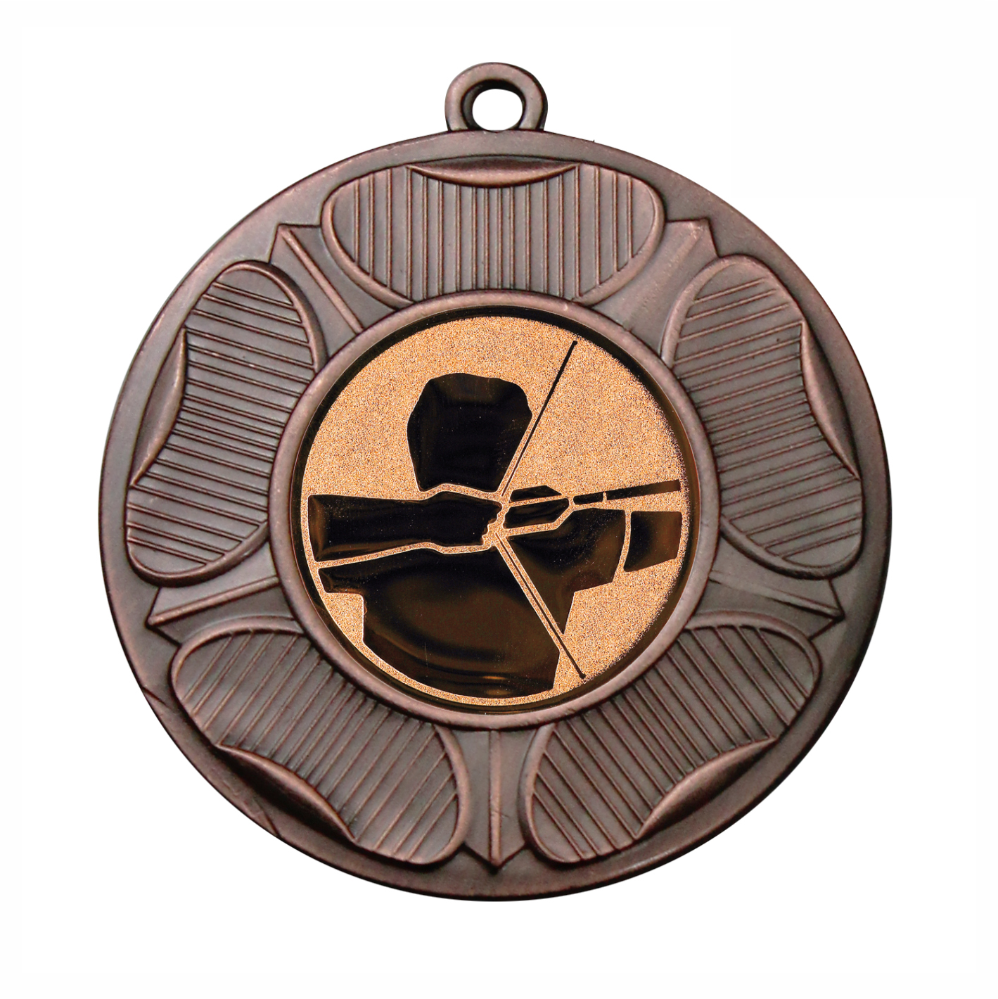 Bronze Tudor Rose Medal with Archery Logo - BIE.M9458.03